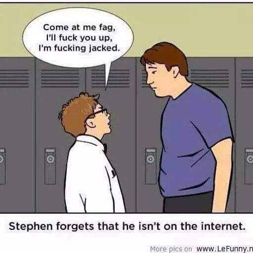 Stephen Forgets He Isn't on the Internet