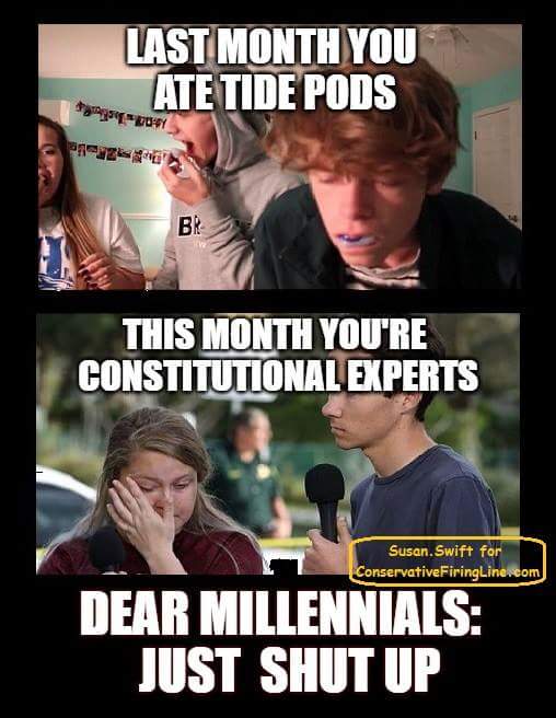 Meme Criticizing Millennials' Knowledge