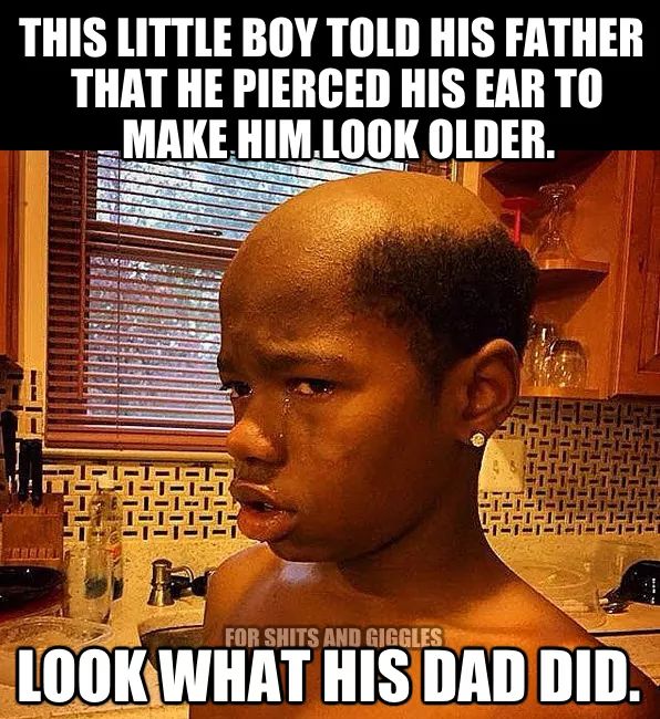 Boy's Ear Piercing Prank Backfires