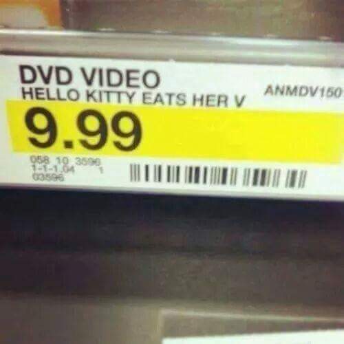 Hello Kitty Eats Her V DVD Video for $9.99